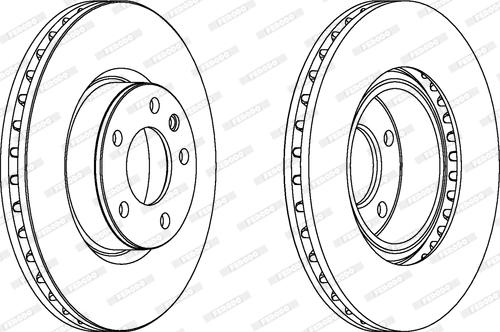 Ferodo DDF330C - Спирачен диск vvparts.bg