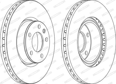 Ferodo DDF330C - Спирачен диск vvparts.bg