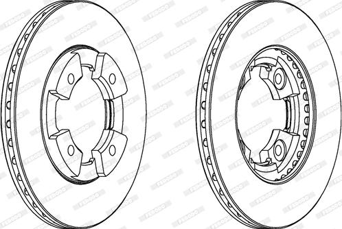 Ferodo DDF290 - Спирачен диск vvparts.bg