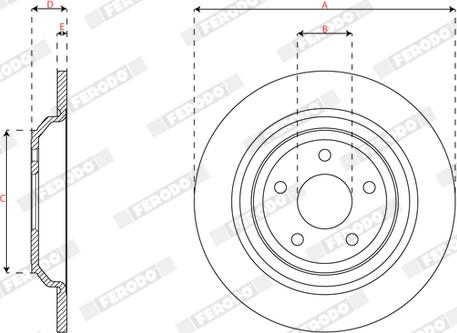 Ferodo DDF2977C - Спирачен диск vvparts.bg