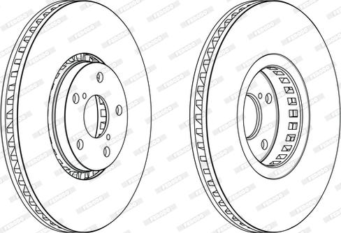 Ferodo DDF2497LC-1 - Спирачен диск vvparts.bg