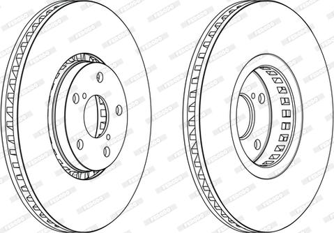 Ferodo DDF2497RC-1 - Спирачен диск vvparts.bg