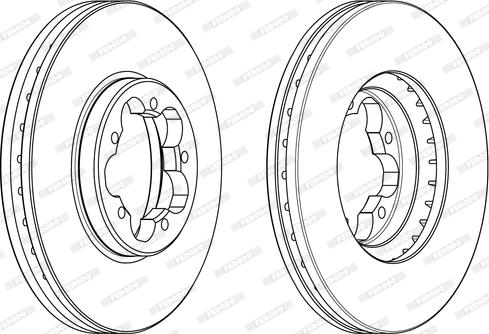 Ferodo DDF2469 - Спирачен диск vvparts.bg