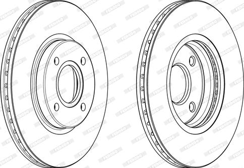 Ferodo DDF2461C - Спирачен диск vvparts.bg