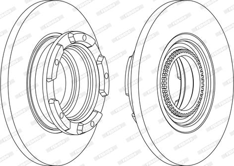 Ferodo DDF2472 - Спирачен диск vvparts.bg