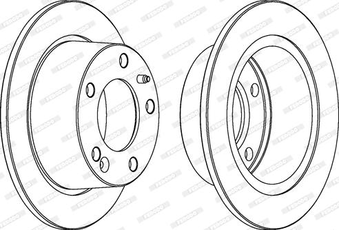 Ferodo DDF247 - Спирачен диск vvparts.bg