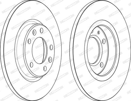 Ferodo DDF2569C - Спирачен диск vvparts.bg