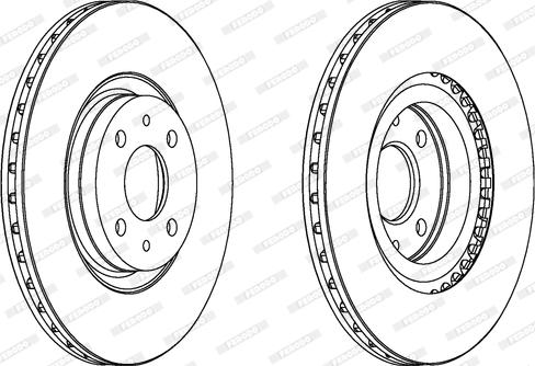 Ferodo DDF252C - Спирачен диск vvparts.bg