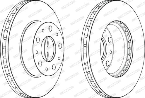 Ferodo DDF2659 - Спирачен диск vvparts.bg