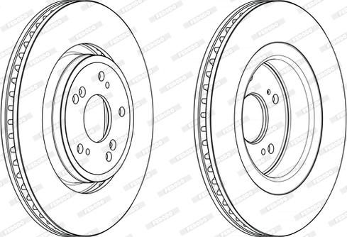 Ferodo DDF2657C - Спирачен диск vvparts.bg