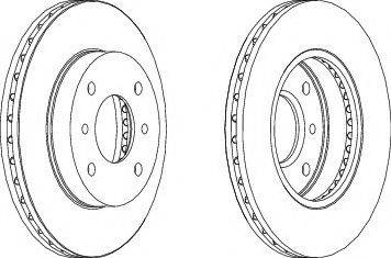 Ferodo DDF260-1 - Спирачен диск vvparts.bg