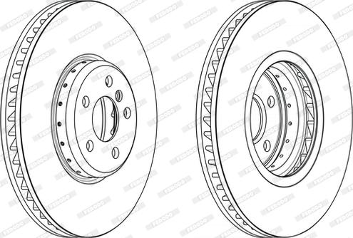 Ferodo DDF2625RVC-1 - Спирачен диск vvparts.bg