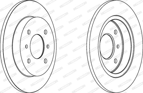 Ferodo DDF267 - Спирачен диск vvparts.bg