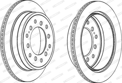 Ferodo DDF2094C-D - Спирачен диск vvparts.bg