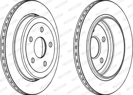 Ferodo DDF2095C - Спирачен диск vvparts.bg