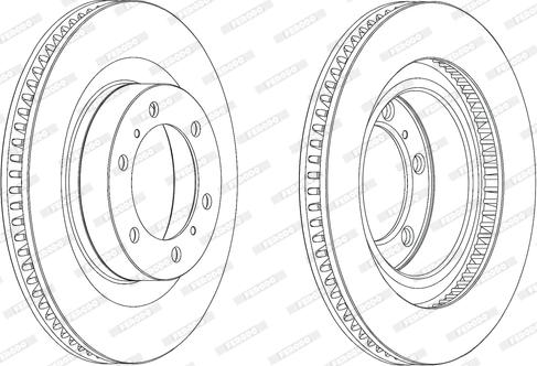 Ferodo DDF2093C - Спирачен диск vvparts.bg