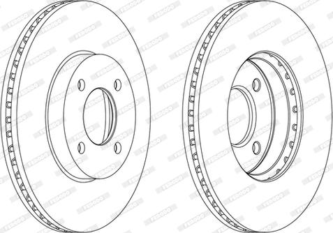 Ferodo DDF2068C - Спирачен диск vvparts.bg