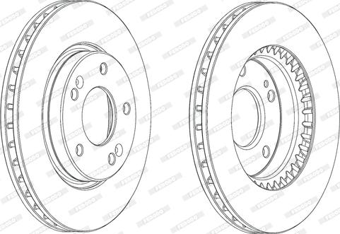 Ferodo DDF2004C - Спирачен диск vvparts.bg