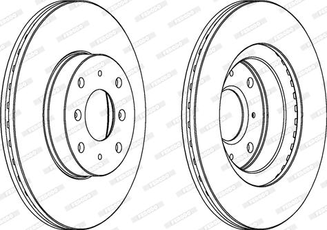 Ferodo DDF201 - Спирачен диск vvparts.bg