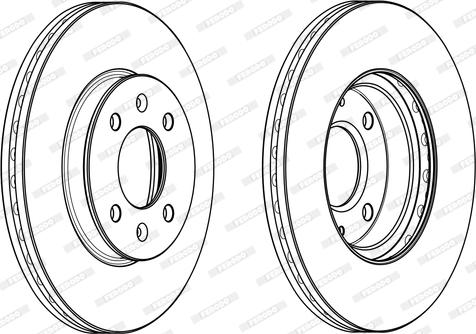 Ferodo DDF2089C - Спирачен диск vvparts.bg