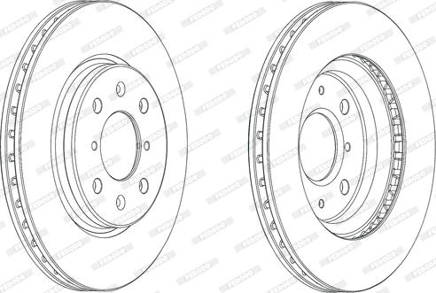 Ferodo DDF2070C - Спирачен диск vvparts.bg