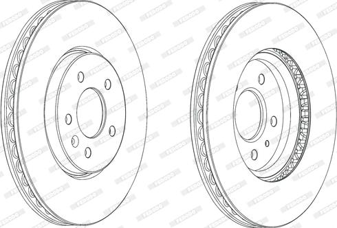 Ferodo DDF2191C - Спирачен диск vvparts.bg