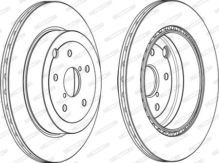 Ferodo DDF2140C - Спирачен диск vvparts.bg