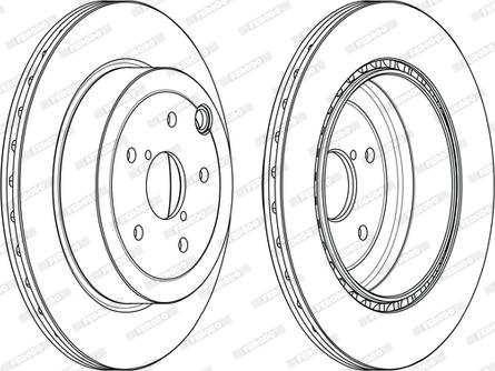 Ferodo DDF2140C - Спирачен диск vvparts.bg