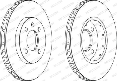 Ferodo DDF2184 - Спирачен диск vvparts.bg