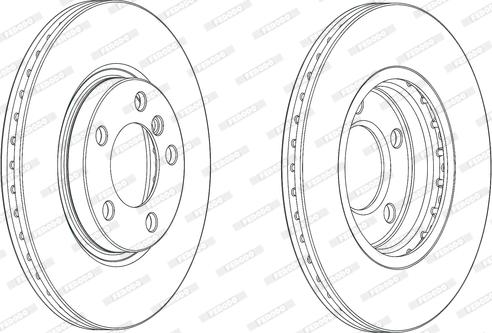 Ferodo DDF2125C - Спирачен диск vvparts.bg