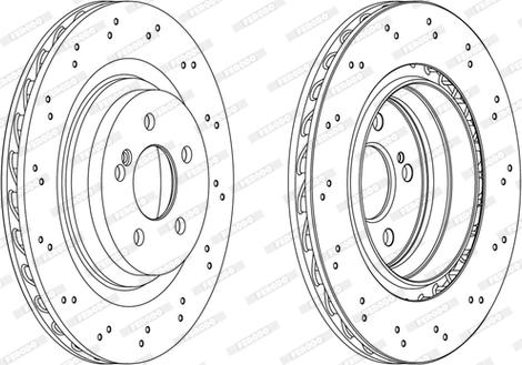 Ferodo DDF2177 - Спирачен диск vvparts.bg