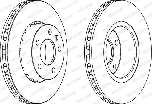 Ferodo DDF217 - Спирачен диск vvparts.bg