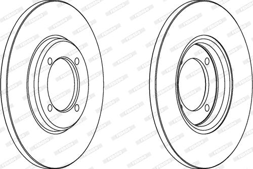 Ferodo DDF280 - Спирачен диск vvparts.bg