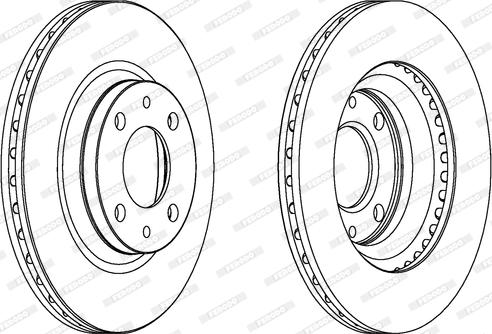 Ferodo DDF236 - Спирачен диск vvparts.bg