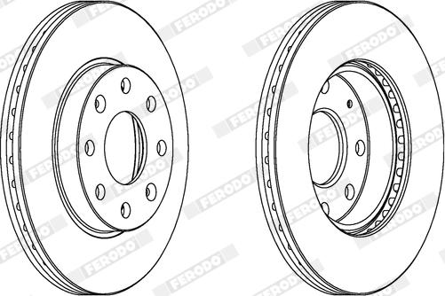 Ferodo DDF2336X - Спирачен диск vvparts.bg