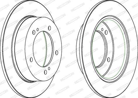 Ferodo DDF233 - Спирачен диск vvparts.bg