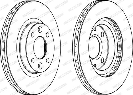 Ferodo DDF2327C - Спирачен диск vvparts.bg