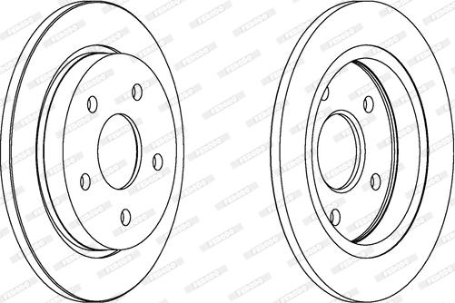 Ferodo DDF232 - Спирачен диск vvparts.bg