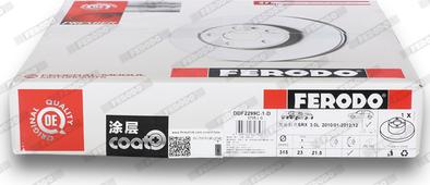 Ferodo DDF2299C-1-D - Спирачен диск vvparts.bg