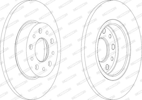 Ferodo DDF2286 - Спирачен диск vvparts.bg