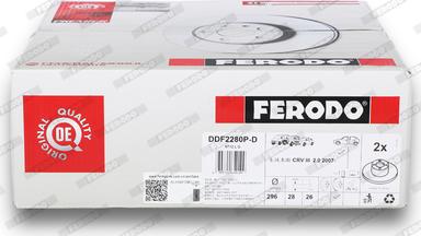 Ferodo DDF2280P-D - Спирачен диск vvparts.bg