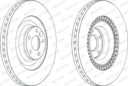 Ferodo DDF2222C - Спирачен диск vvparts.bg