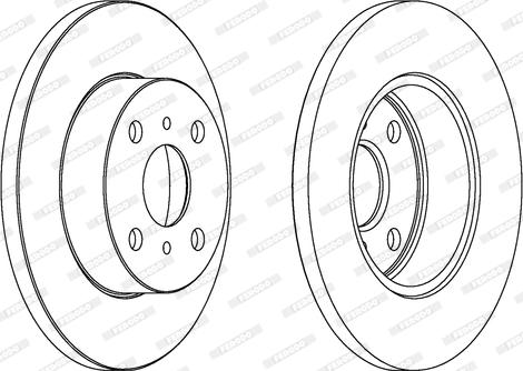 Ferodo DDF279 - Спирачен диск vvparts.bg