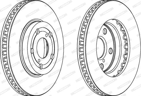 Ferodo DDF799 - Спирачен диск vvparts.bg