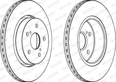 Ferodo DDF793 - Спирачен диск vvparts.bg