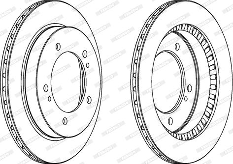 Ferodo DDF746 - Спирачен диск vvparts.bg