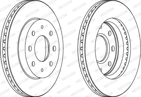 Ferodo DDF741C - Спирачен диск vvparts.bg