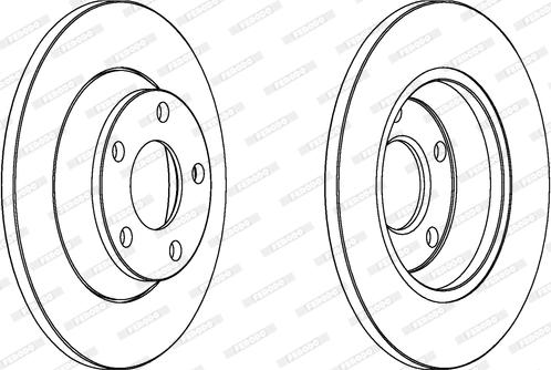 Ferodo DDF759 - Спирачен диск vvparts.bg