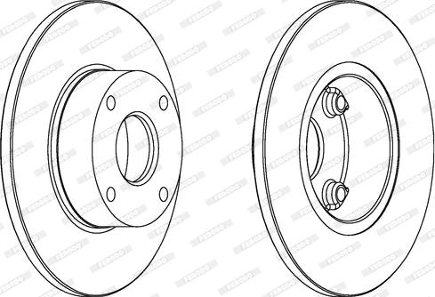 Ferodo DDF753 - Спирачен диск vvparts.bg