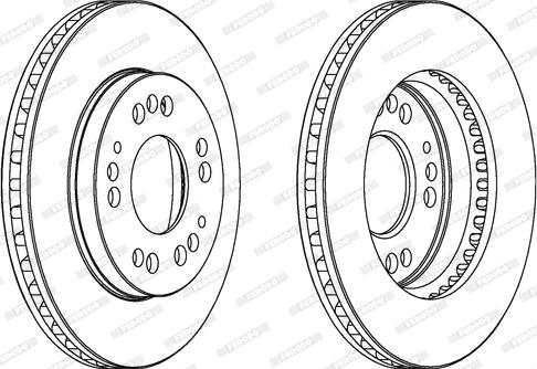 Ferodo DDF761 - Спирачен диск vvparts.bg